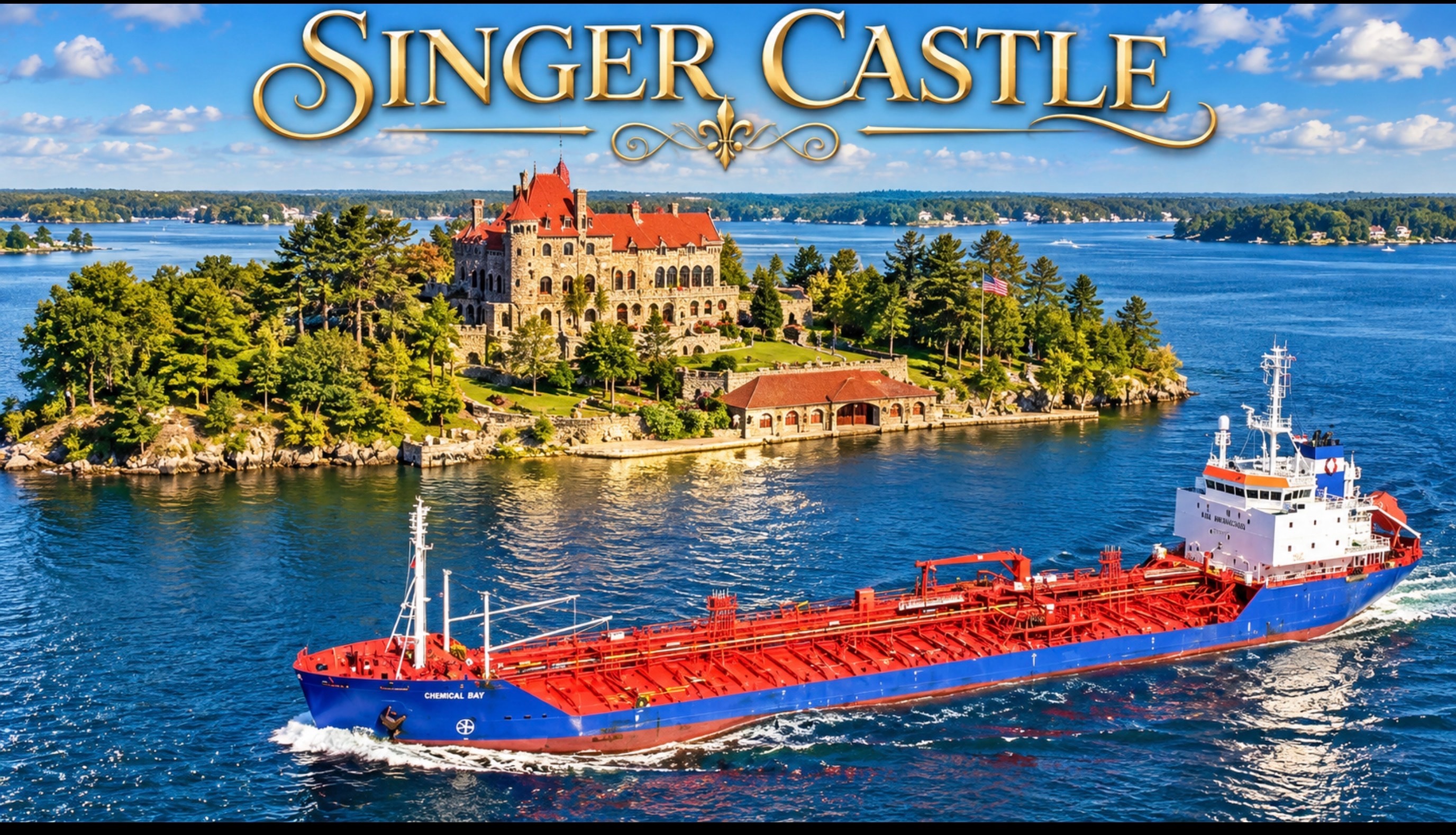 Just down River from Alex Bay another magnificent Castle