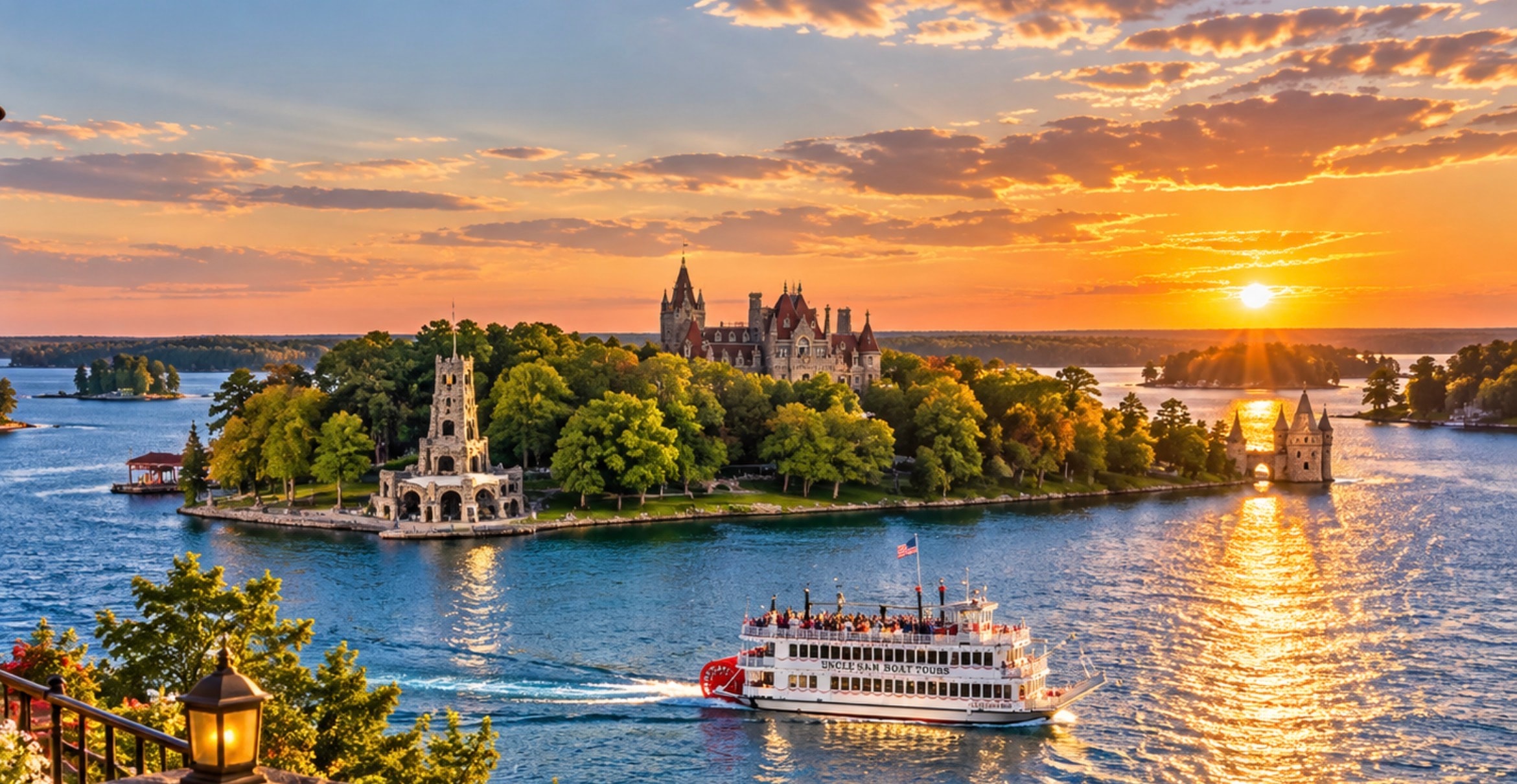 SUNSET ON THE RIVER